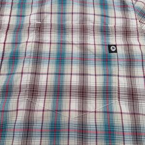 Marmot Mens Plaid Short‎ Sleeve Button Up Shirt Outdoor Casual